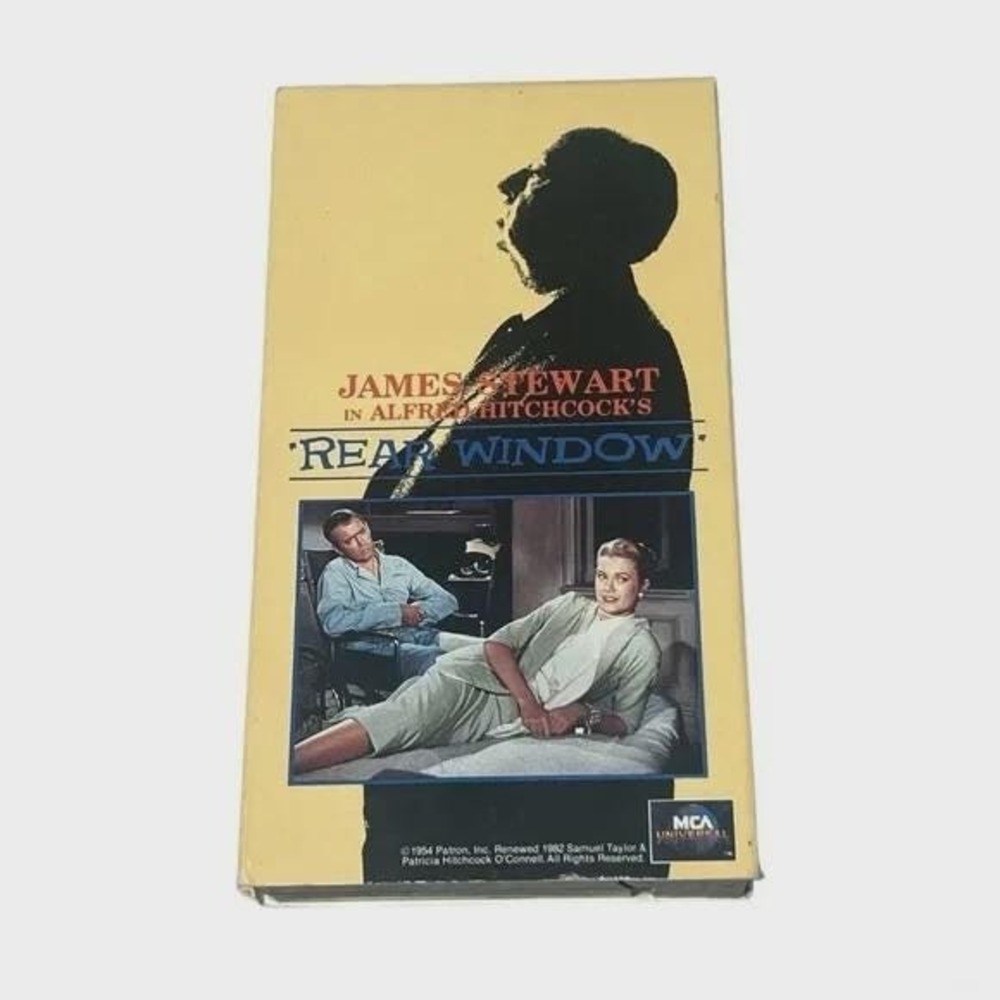 Rear Window Alfred Hitchcock VHS James Stewart Grace Kelly Vintage